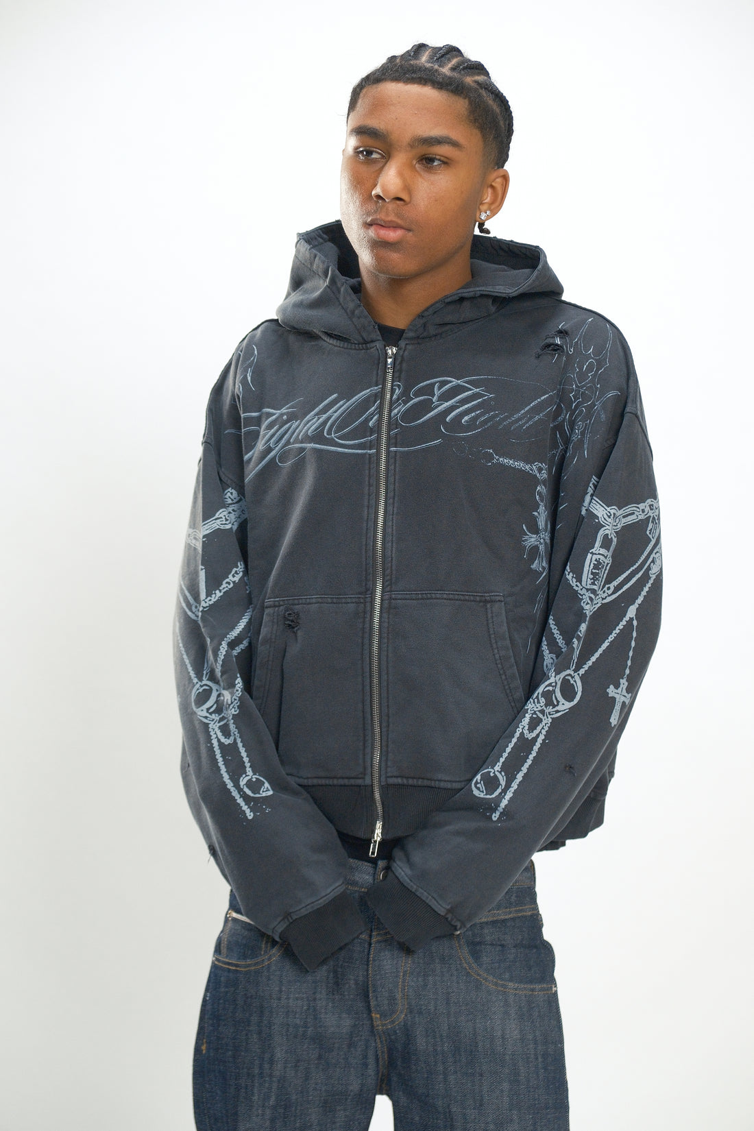 CHAINED ZIP-UP
