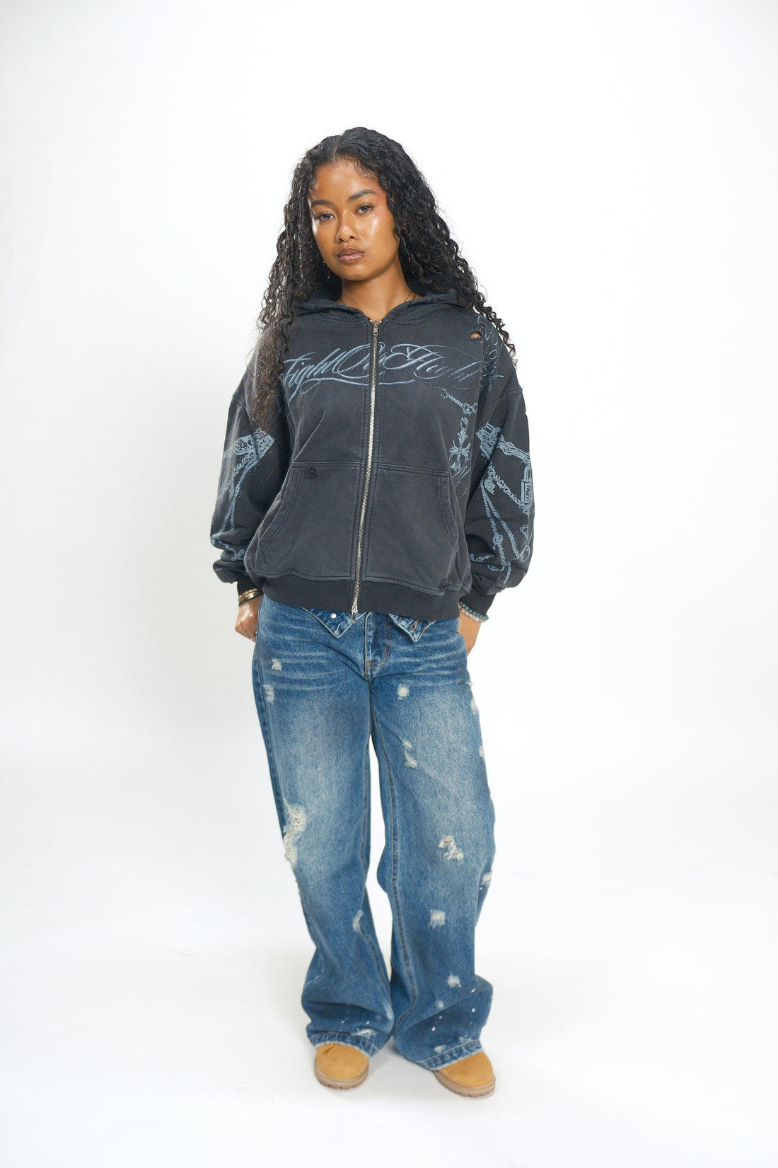 CHAINED ZIP-UP